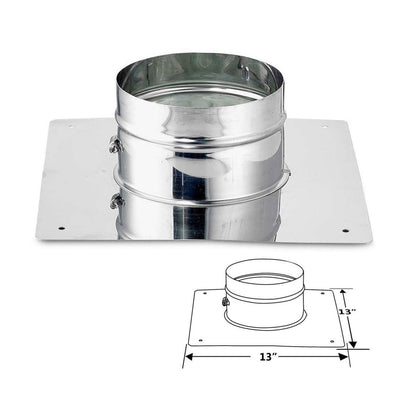 8" x 35 Lifetime Chimney Smooth-Wall Liner Kit with Stove Adapter