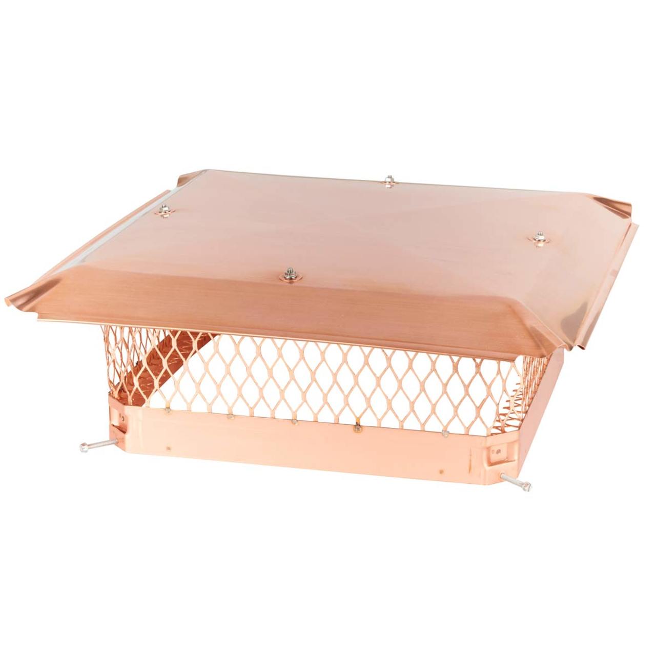 18" x 18" Copper Single Flue Chimney Cap