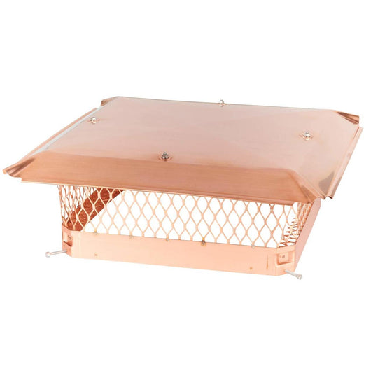 18" x 18" Copper Single Flue Chimney Cap
