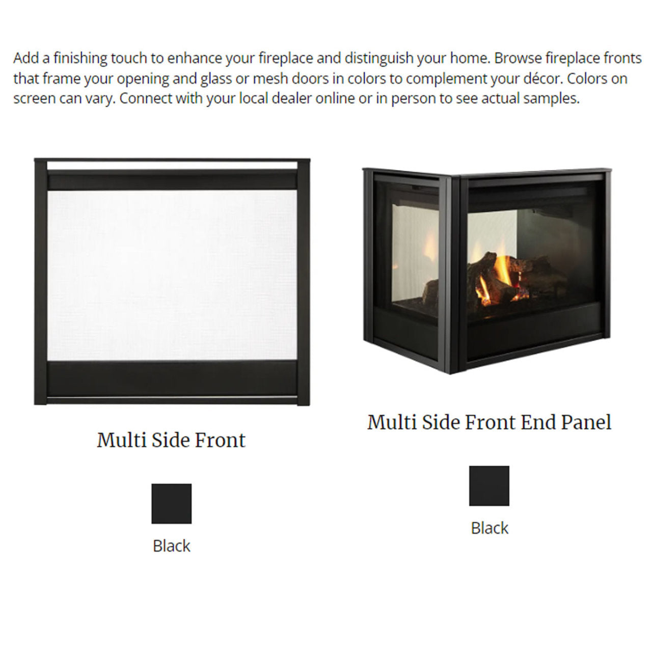 Majestic 36" Pier Multi Side Top/Rear Gas Fireplace - PIER-DV36IN