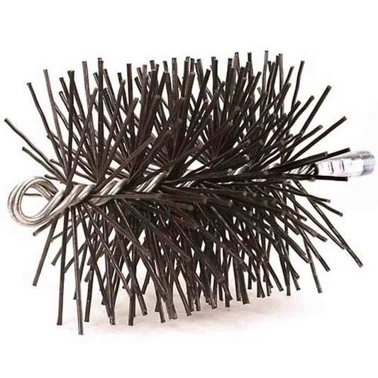 12" Round Heavy-Duty (Poly) Chimney Brush 3/8" NPT - 34812