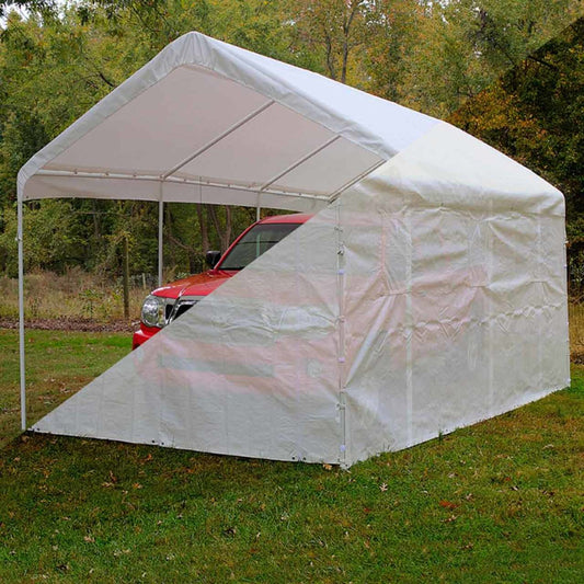 King Canopy 10' x 20' Universal Enclosed White Canopy - BJ2PC