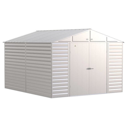 Arrow Select 10' x 12' Steel Storage Shed - Flute Gray