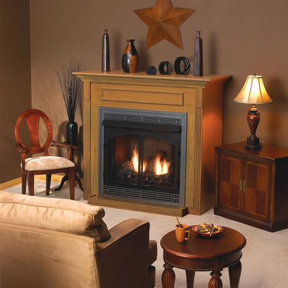 White Mountain Hearth Cabinet Mantel with Base, Oak EMBF4SO