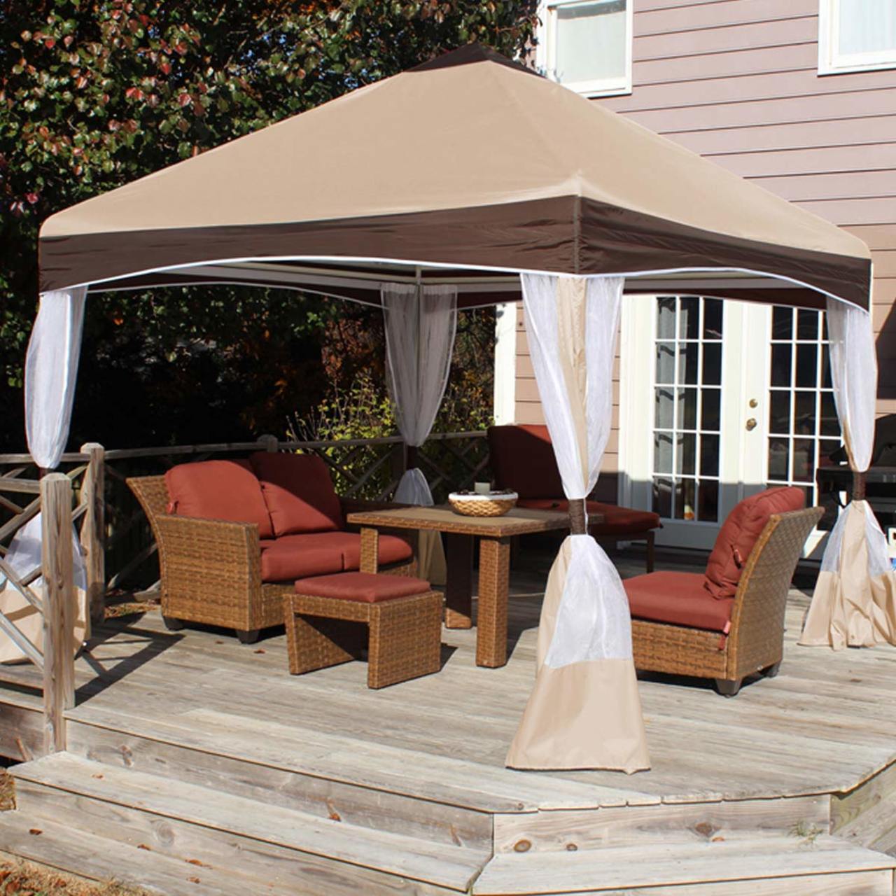 King Canopy  13' x 13' Caramel Creme Garden Canopy