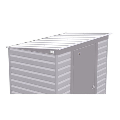 Arrow Select 6 x 4 Steel Storage Shed  -  Flute Gray