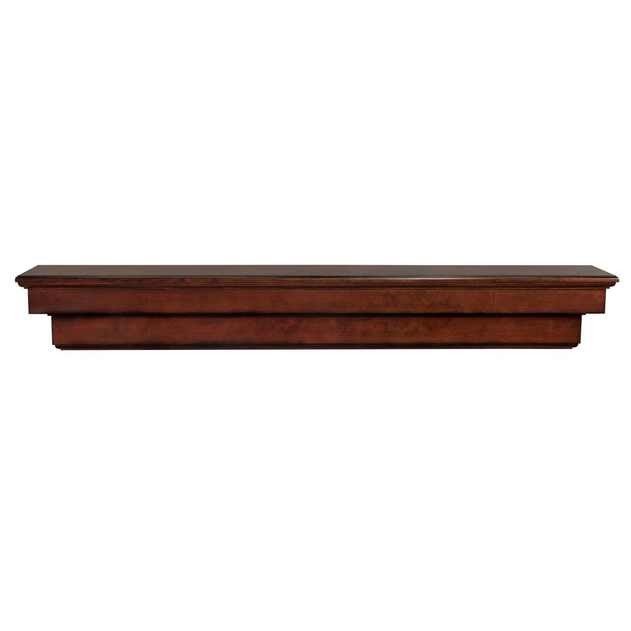 72" Auburn Distressed Cherry Finished Fireplace Shelf by Pearl Mantels