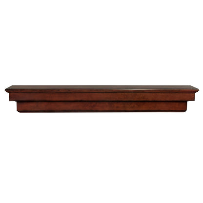 72" Auburn Distressed Cherry Finished Fireplace Shelf by Pearl Mantels