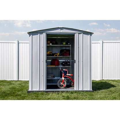 Arrow Classic Steel Storage Shed 6 x 5 -  Flute Gray