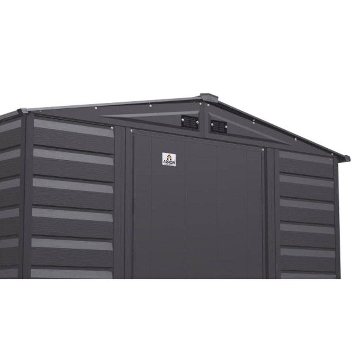 Arrow Select 6' x 7' Steel Storage Shed - Charcoal
