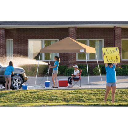 Pop-Up HD 10' x 10' Slant Leg Canopy -  Desert Bronze