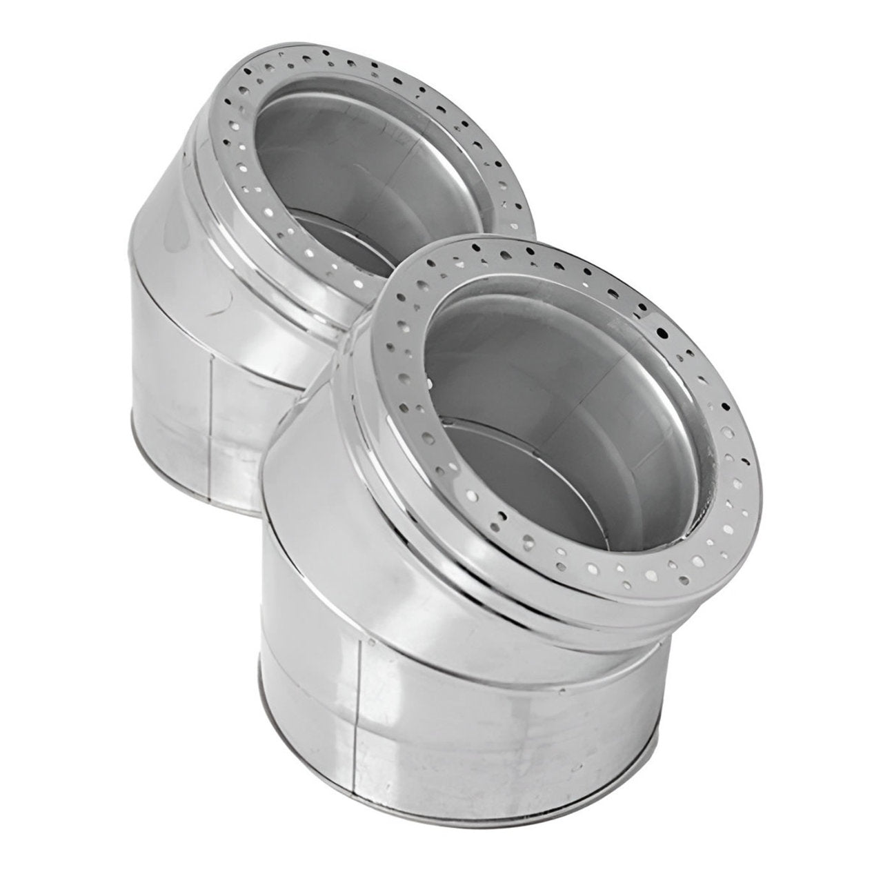 8" Ventis Class-A All Fuel Chimney 304L Stainless Steel 15-Degree Elbow Kit - VA-EL0815