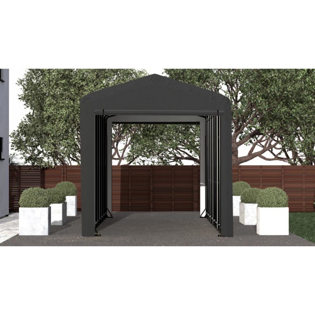 ShelterTube 14' x 36' x 16'  Wind & Snow-Load Rated Garage - Gray