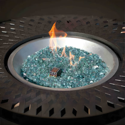 Fire Sense Bahama Blue Reflective Fire Glass - 62364