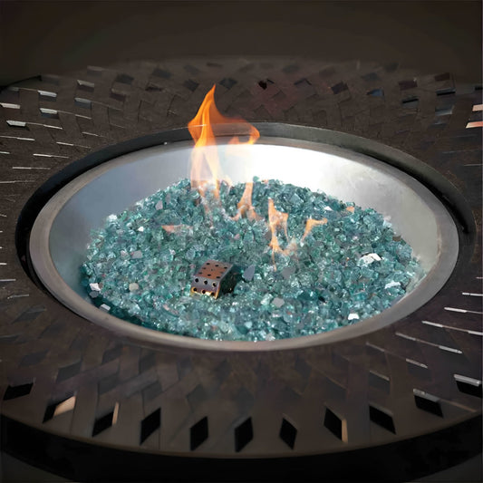 Fire Sense Bahama Blue Reflective Fire Glass - 62364