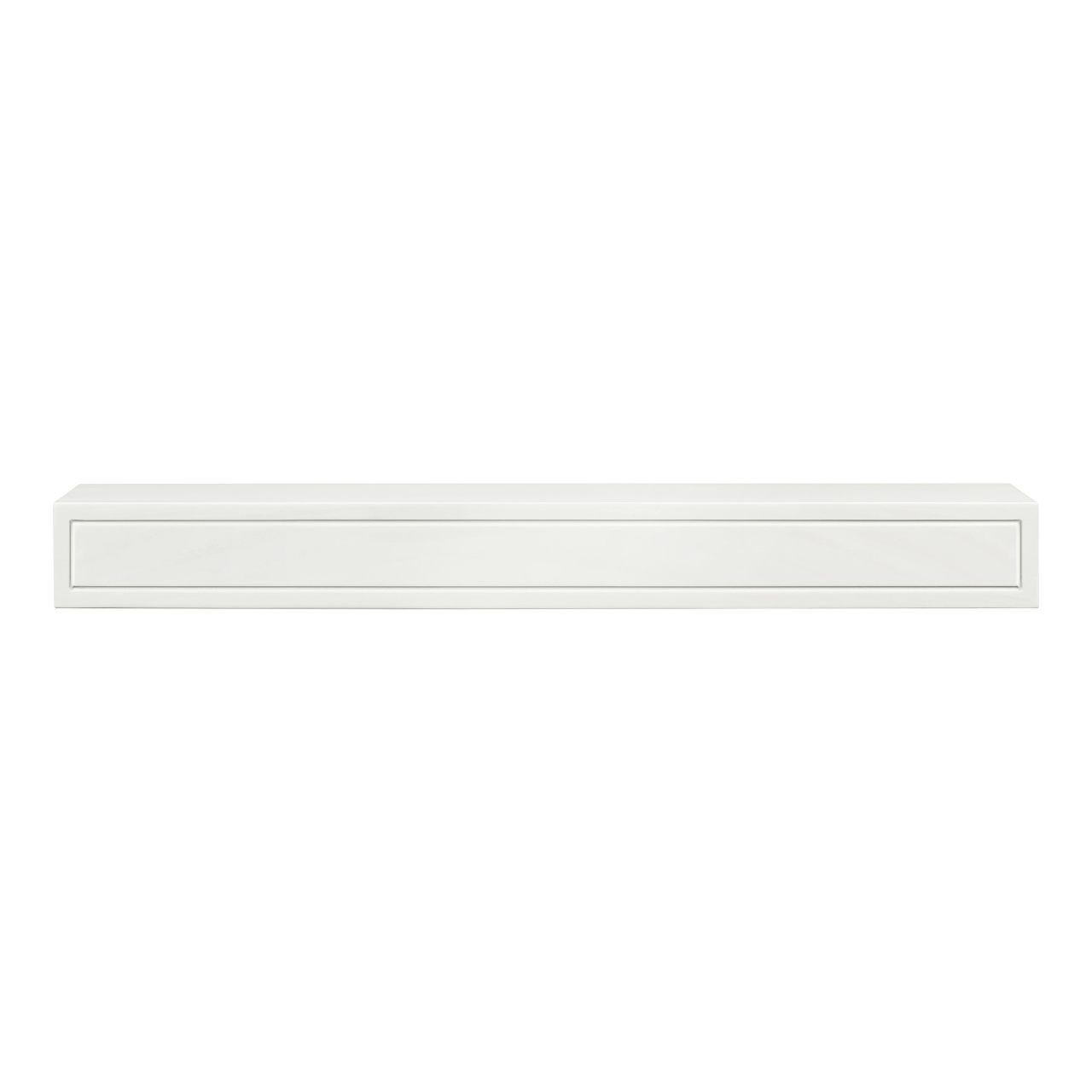 48" Sarah MDF Fireplace Shelf by Pearl Mantels - White Paint Finish