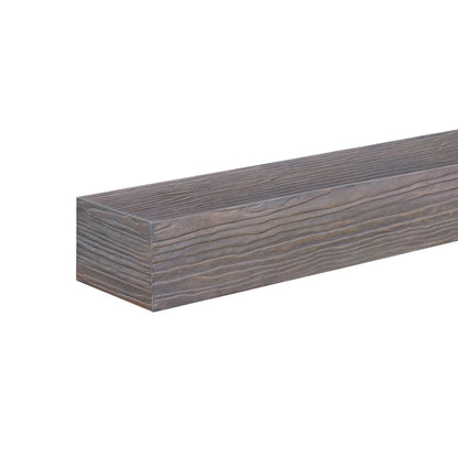 72" Zachary Non-Combustible Fireplace Shelf by Pearl Mantels - Natural Wood Look w/ Little River Finish