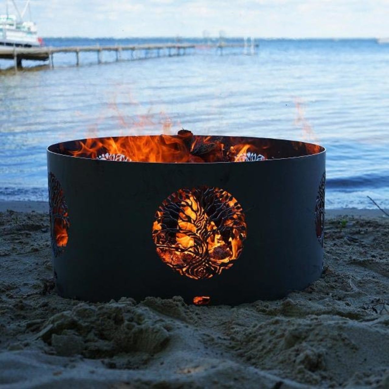 30" Wood Burning Firepit Rings - Multiple Design Options