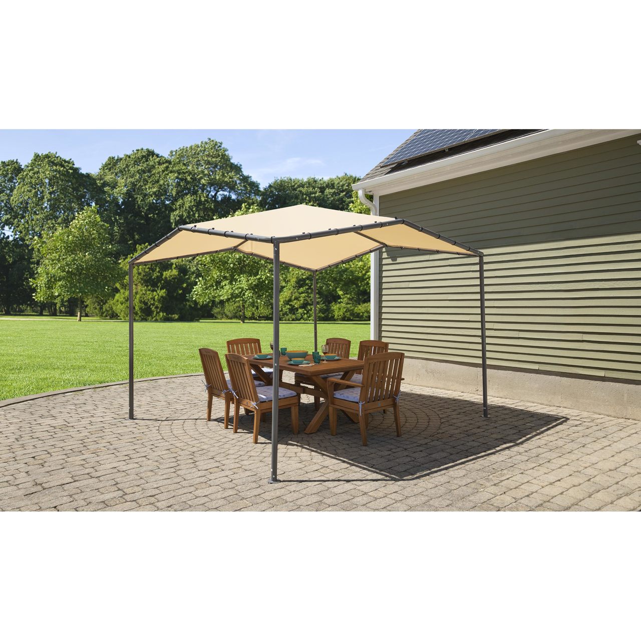 Pacifica 10' x 10' Gazebo Canopy - Marzipan Tan