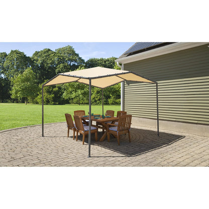 Pacifica 10 x 10 Gazebo Canopy - Marzipan Tan