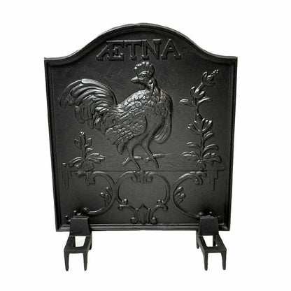 Aetna Cast Iron Fireback - 26" H x 22" W
