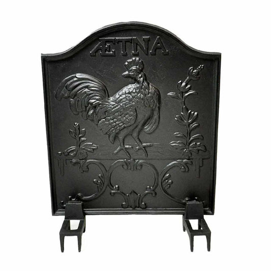 Aetna Cast Iron Fireback - 26" H x 22" W