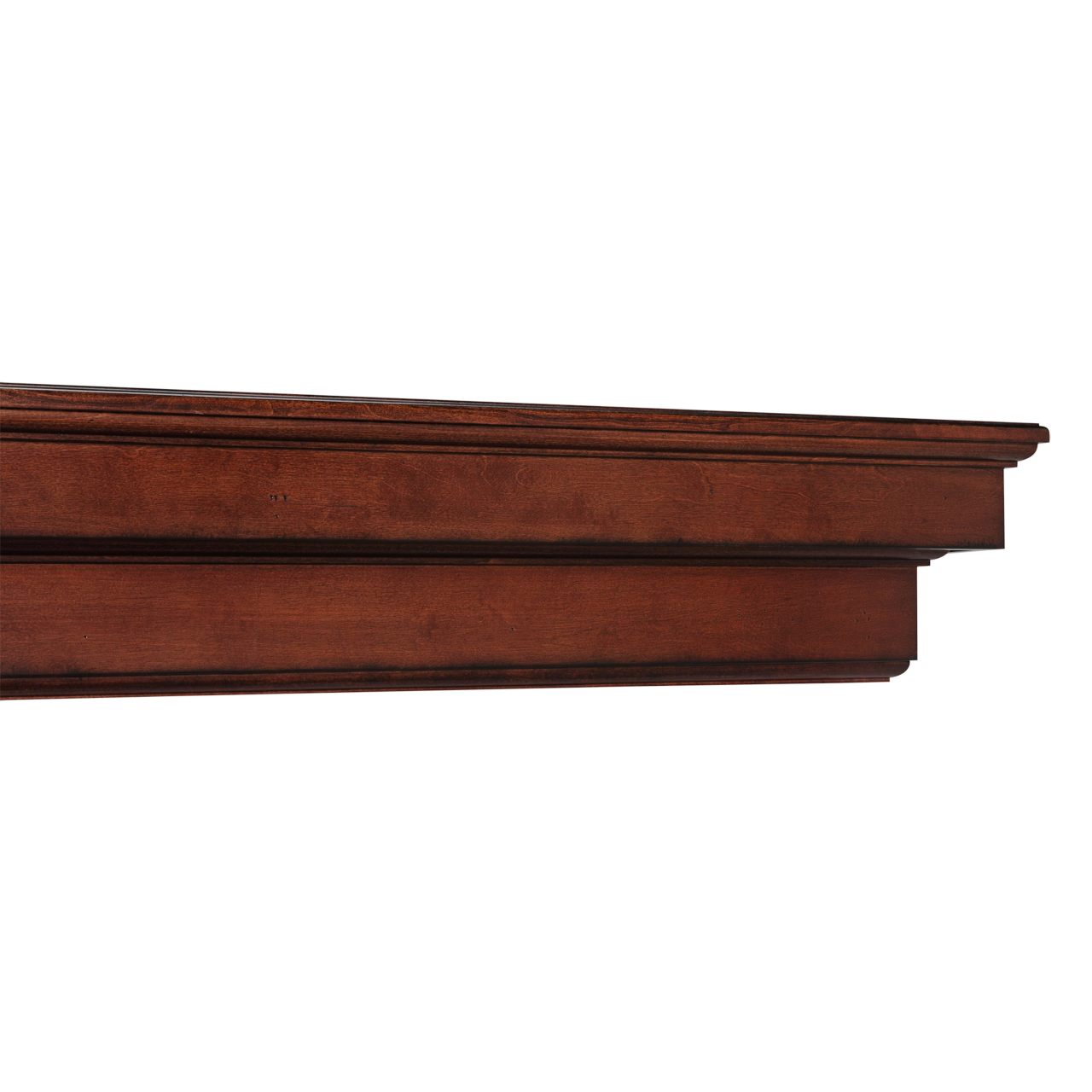 72" Auburn Distressed Cherry Finished Fireplace Shelf by Pearl Mantels