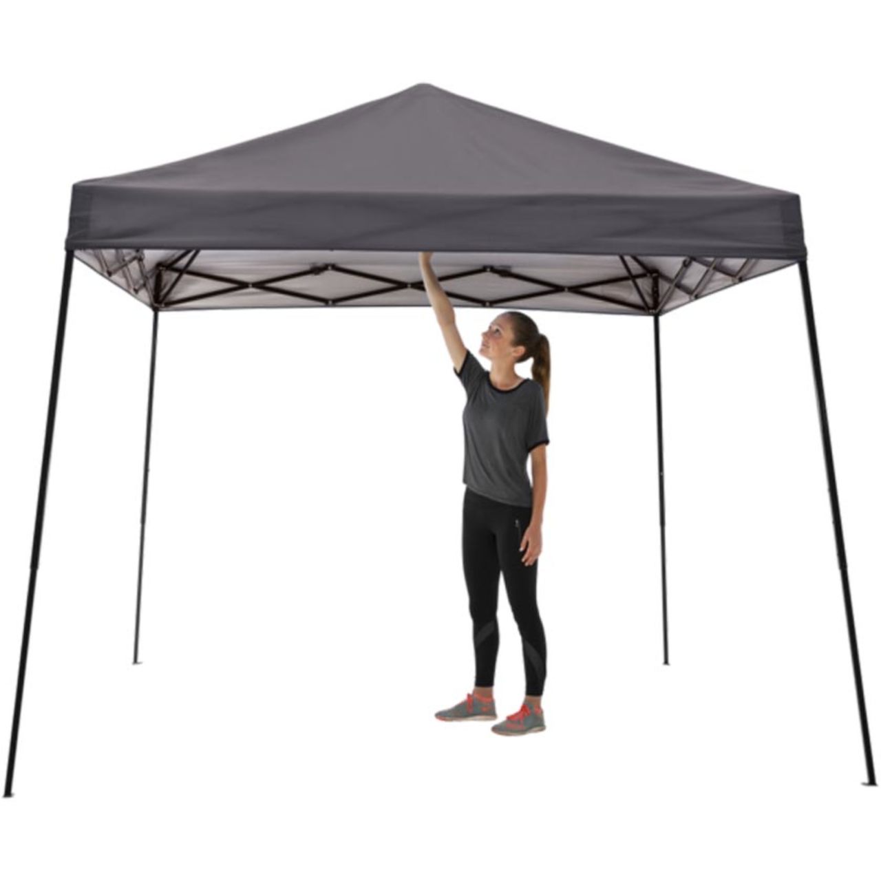 Expedition EX100 One Push 10' x 10' Straight Leg Canopy - Charcoal