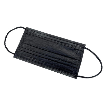 Altor Safety Surgical Mask 62222B, 4-Ply ASTM Level 2, USA Made, Black