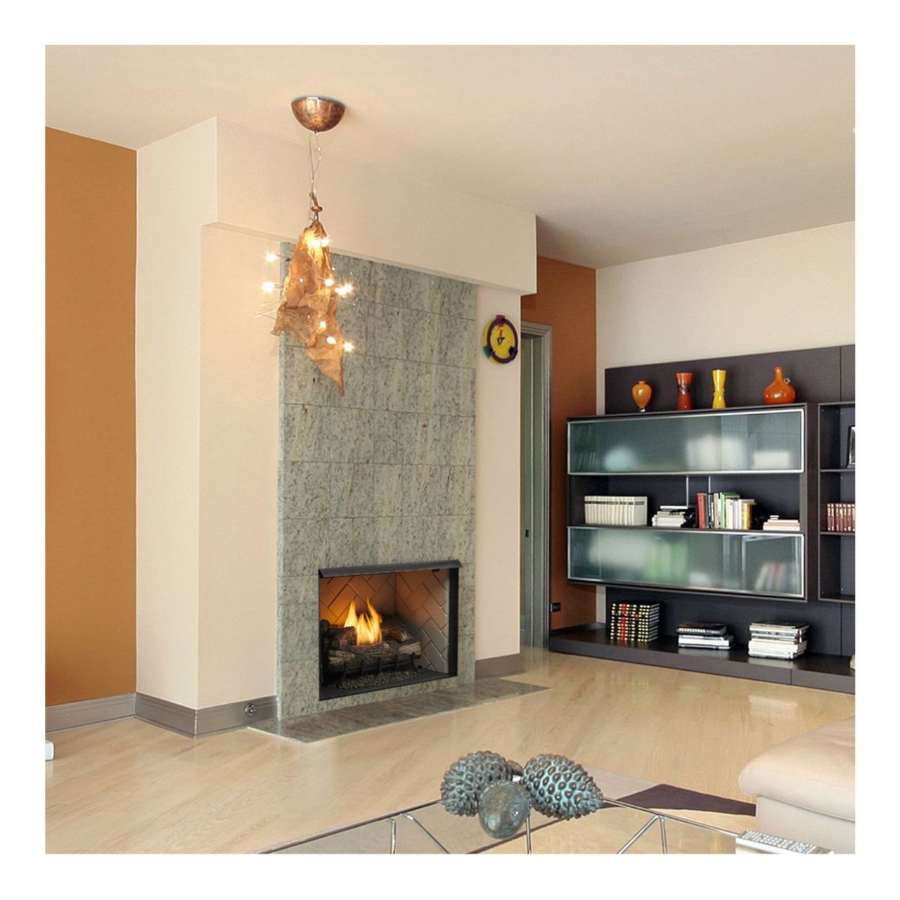 Monessen 42" Exacta Firebox, Herringbone Concrete interior panels - BUF42-H