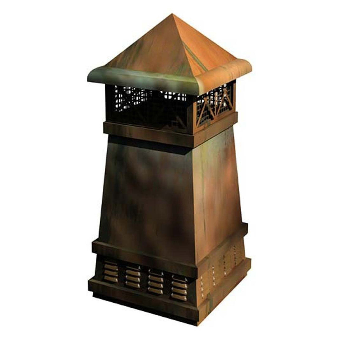 Knight II European Copper Chimney Pot