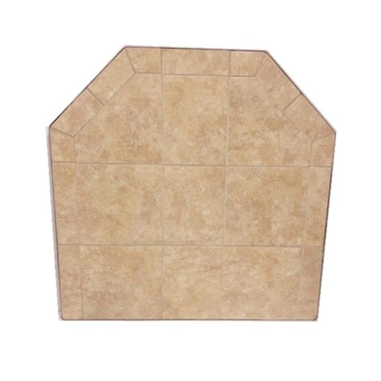 Sand Stone 40" x 40" Single Cut Corner Hearth Pad