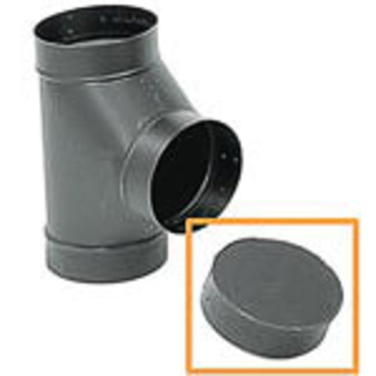 8" 24-Ga. Snap-Lock Black Tee Cover