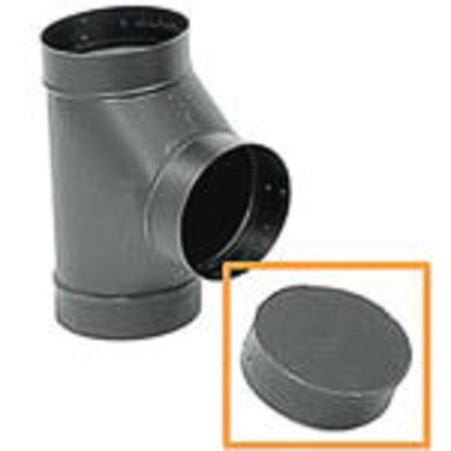 8" 24-Ga. Snap-Lock Black Tee Cover