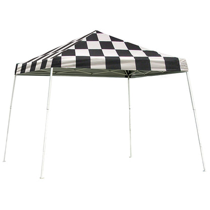 Pop-Up HD 10' x 10' Slant Leg Canopy -  Checkered Flag