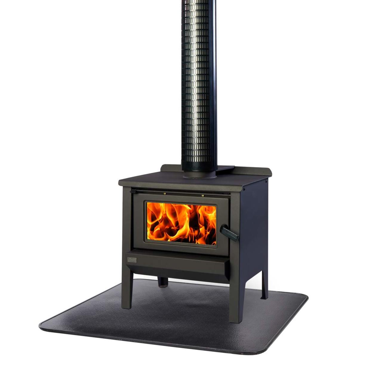 36" X 36" UL 1618 Black Stoveboard
