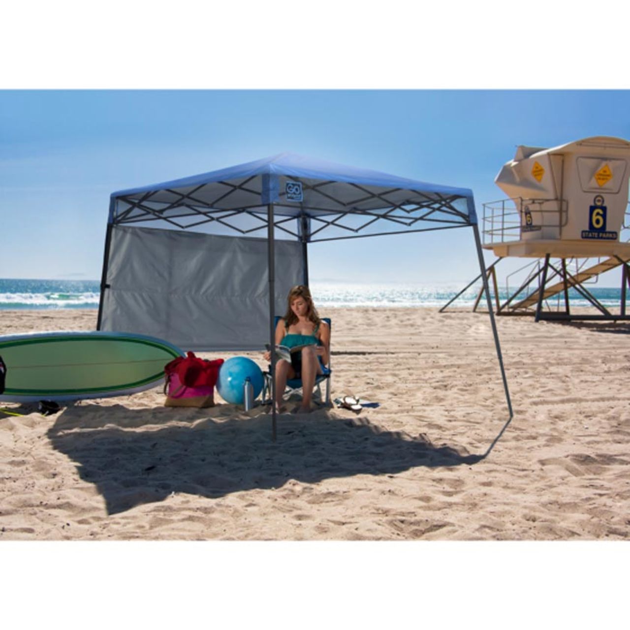Go Hybrid 6' x 6' Slant Leg Canopy - Regatta Blue