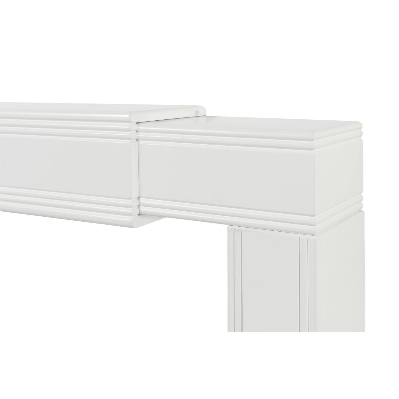Adjustable Emory Surround by Pearl Mantels - White