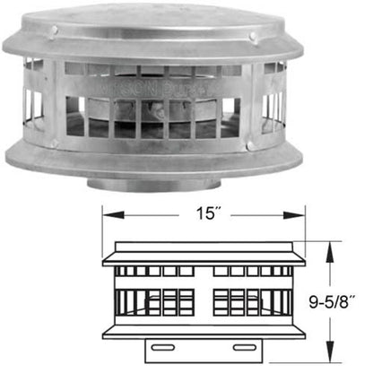 8" DuraFlexAL Cap - 8DFA-VC