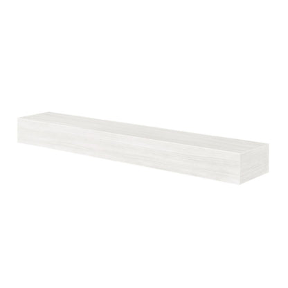 48" Zachary Non-Combustible Fireplace Shelf by Pearl Mantels - Whitewash Finish