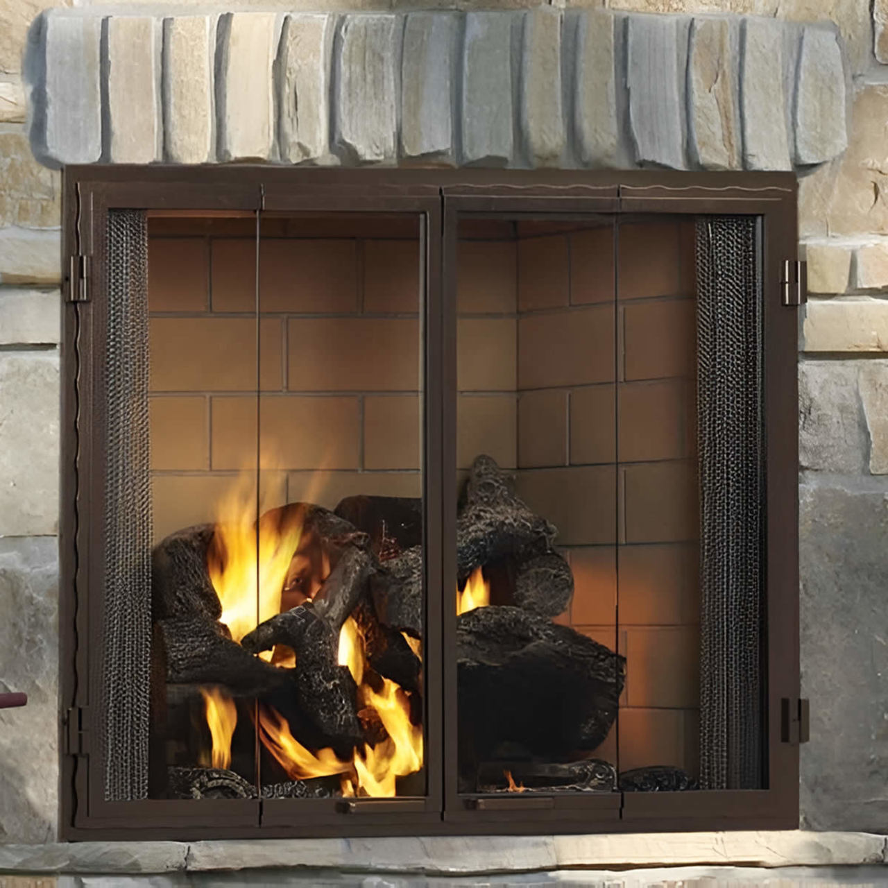 Outdoor Lifestyles 42" Castlewood Wood Firebox - ODCASTLEWD-42-B