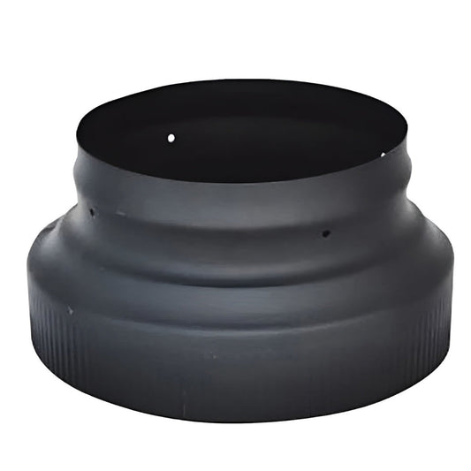 5" - 6" Ventis Single-Wall Black Stove Pipe Cold-Rolled Steel Increaser - VSB56