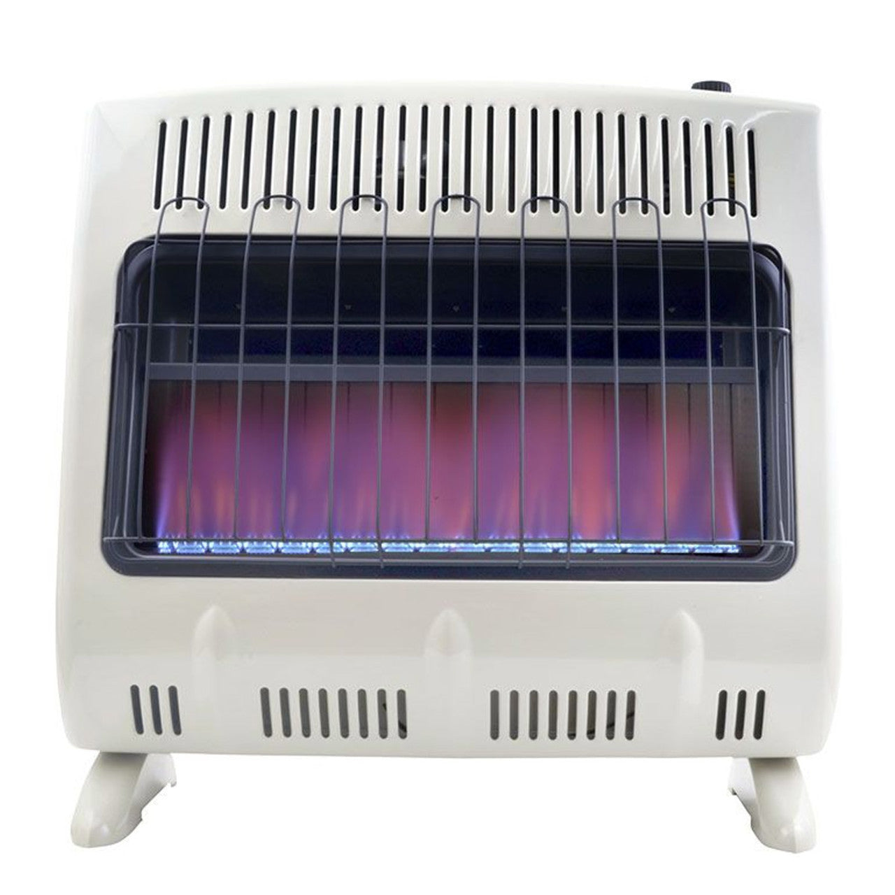 Vent Free 30,000 BTU White Blue Flame Natural Gas Heater- F299731