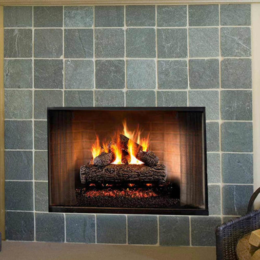 24'' Peterson Real Fyre Golden Oak Vented Gas Log Kit