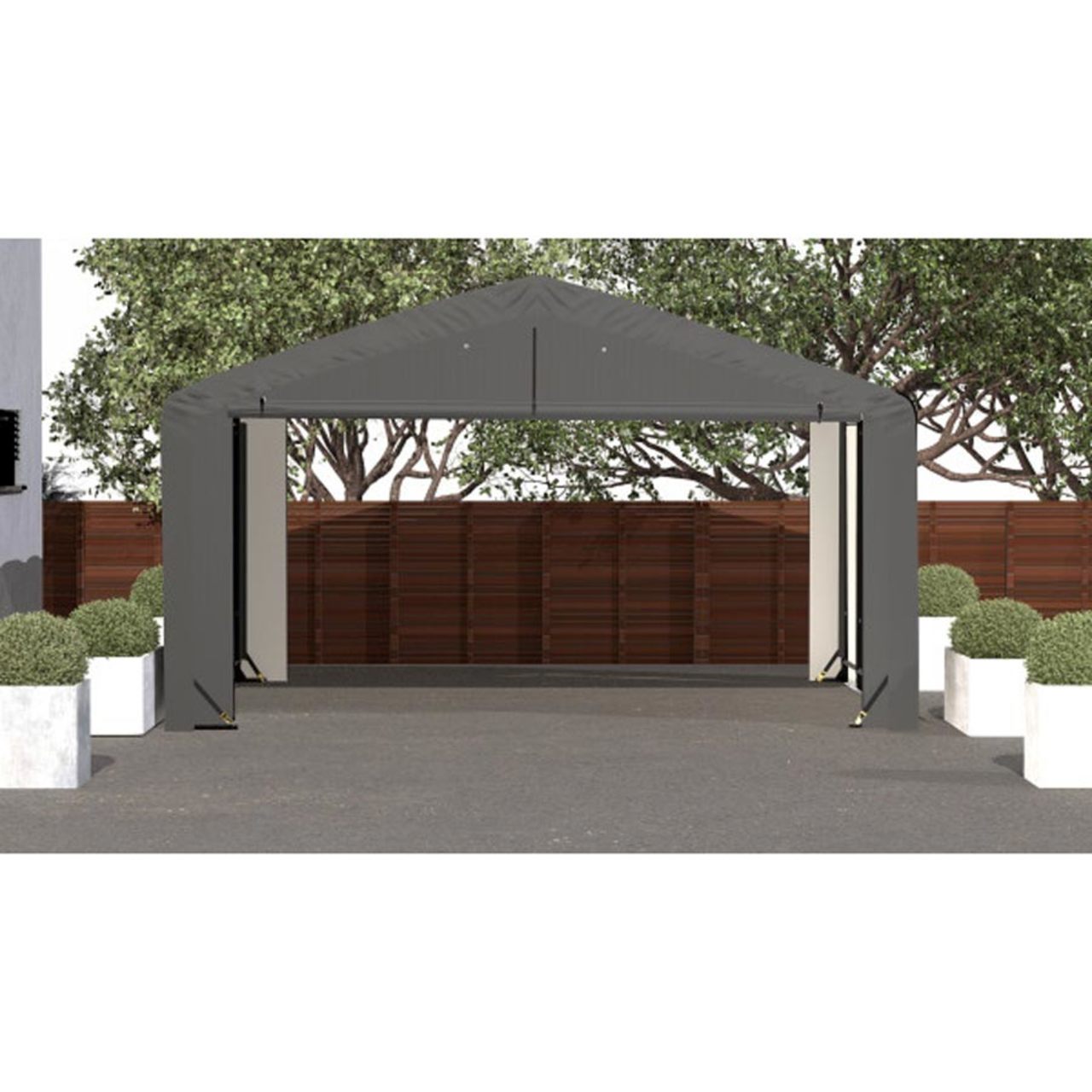 ShelterTube 20' x 18' x 10' Wind & Snow-Load Rated Garage - Gray