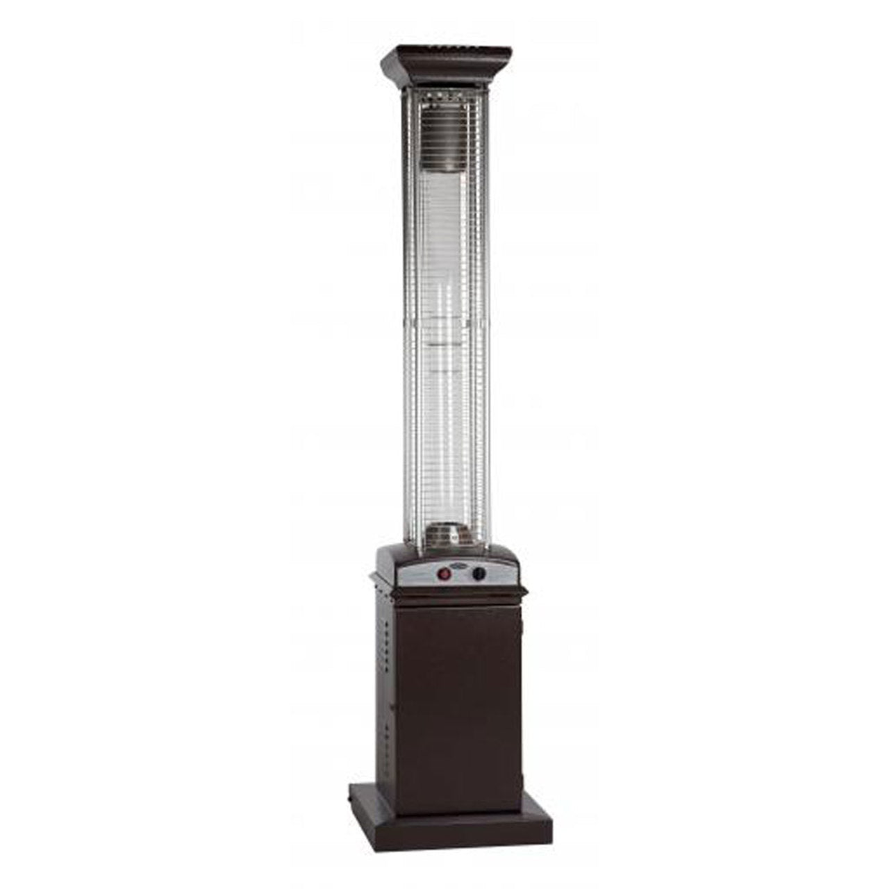 Hammered Bronze Finish Square Flame Patio Heater