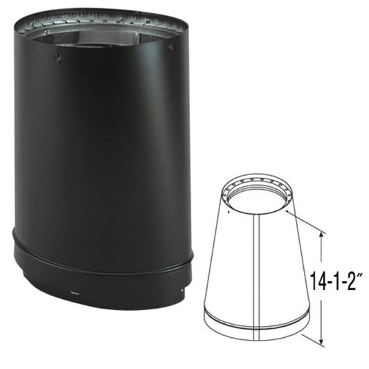 8" DVL Oval-to-Round Adapter - 8DVL-ORAD