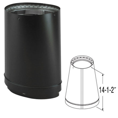 8" DVL Oval-to-Round Adapter - 8DVL-ORAD