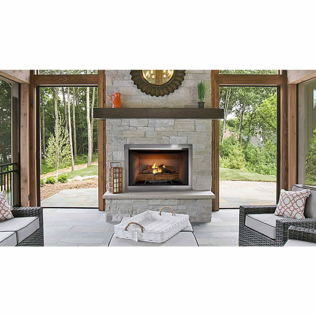 Outdoor Lifestyles 36" Vesper Firebox - Traditional Concrete Refractory - VOFB36-T