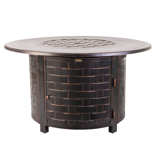 Fire Sense Perissa Woven Round Aluminum LP Fire Pit - 62208